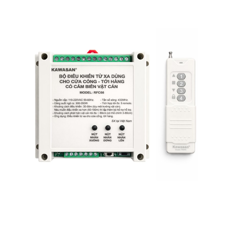 Bộ điều khiển từ xa cho cửa cổng Kawasan RFC08-RM4K