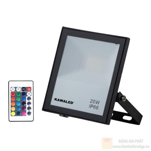 Đèn pha led đổi màu Kawaled 20W