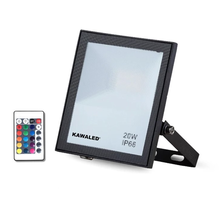 Đèn pha led đổi màu Kawaled FL20W-RGB2