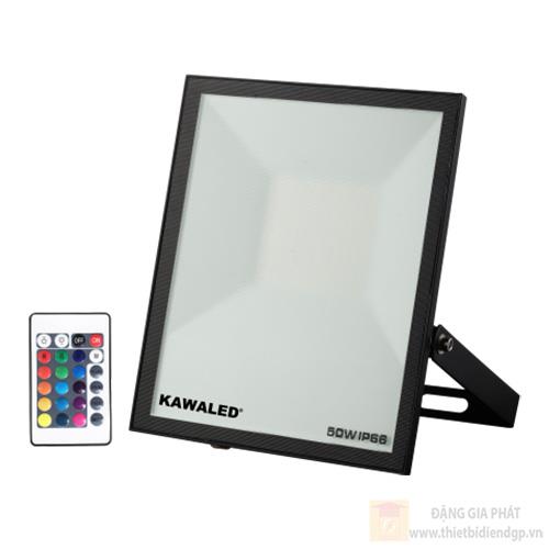 Đèn pha led đổi màu Kawaled 50W