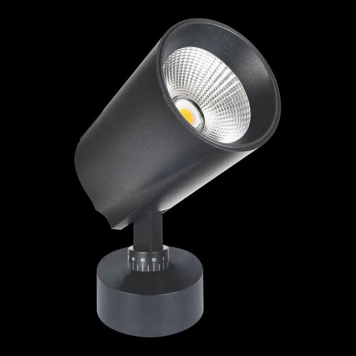 Đèn Chiếu Điểm Ngồi Ø75*L115*H170-COB 20W, Ánh sáng trắng & vàng, vỏ đen