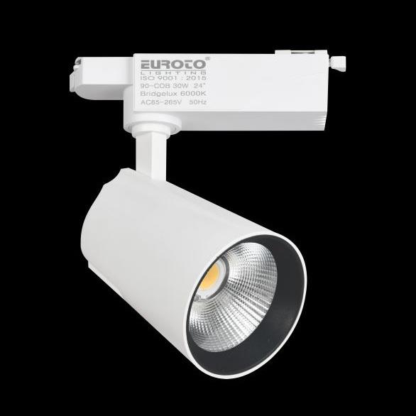 Đèn Chiếu Điểm Thanh Ray Ø60*L100*H150-COB 12W, Ánh sáng trắng & vàng, vỏ trắng