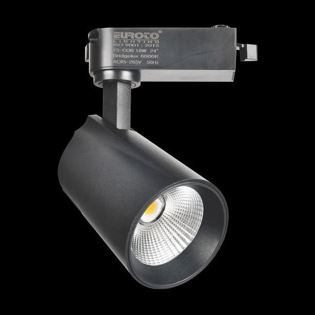 Đèn Chiếu Điểm Thanh Ray Ø60*L100*H150-COB 12W, Ánh sáng trắng & vàng, vỏ đen