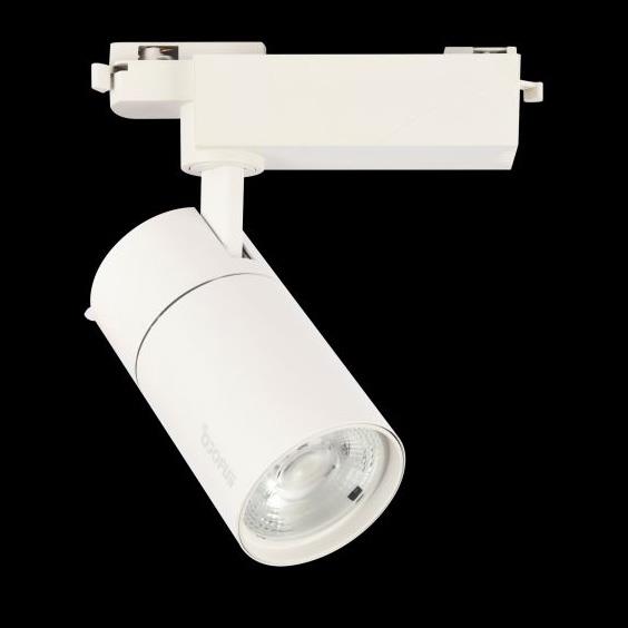 Đèn Chiếu Điểm Thanh Ray Ø80*L150*H190-COB 20W, Ánh sáng trắng & vàng, vỏ trắng