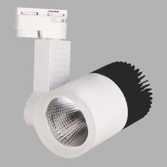 Đèn chiếu điểm thanh ray Led 30W - Ø90, Vỏ Trắng Đen