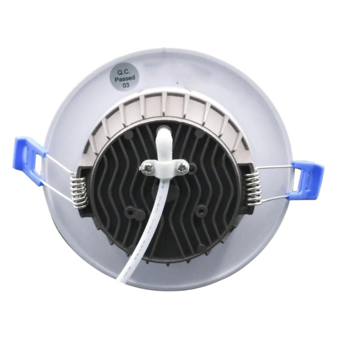 Đèn Led downlight Tròn Paragon viền bạc 7W -CCT