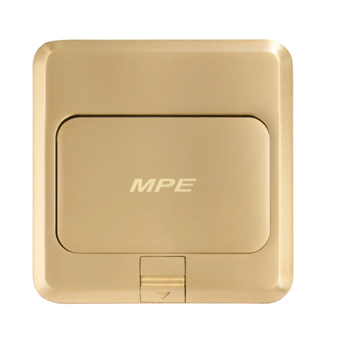 Ổ cắm âm sàn MPE FY-60 kiểu vuông màu vàng