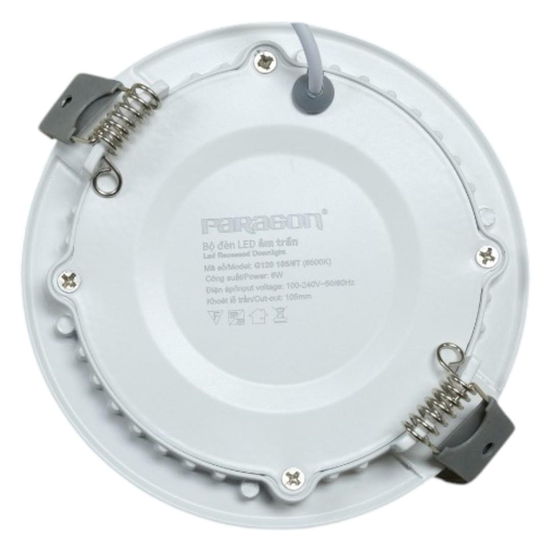 Bộ Đèn Led Panel Tròn Paragon khoét lỗ 155/12W