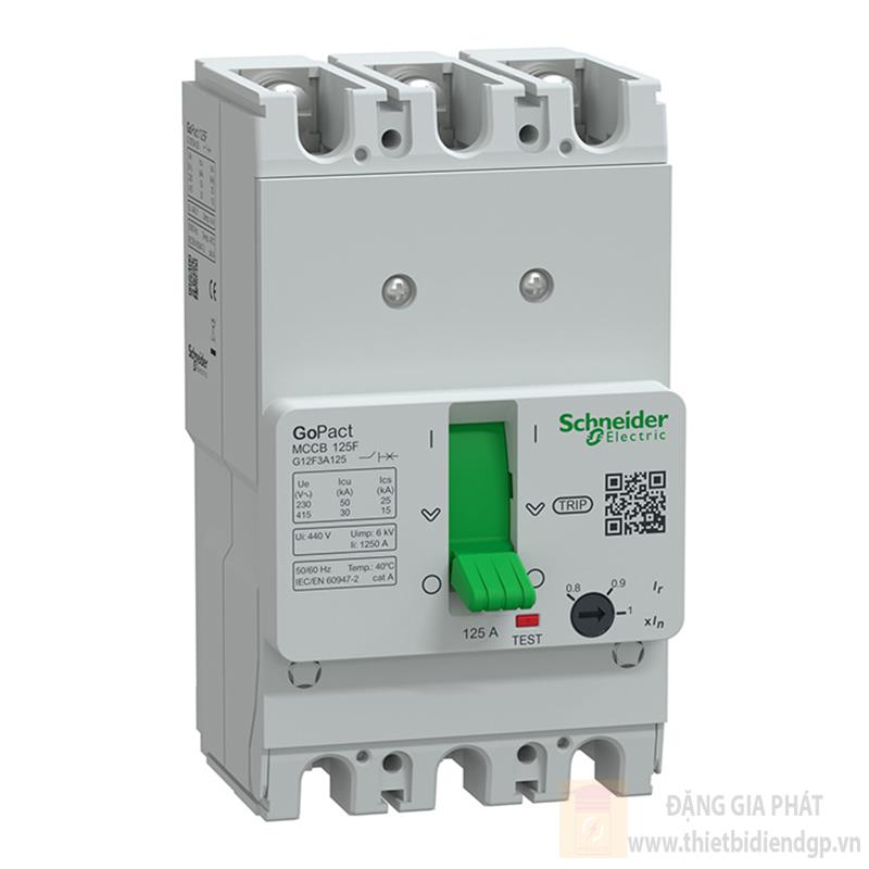 Thiết bị đóng cắt MCCB GoPact 125F , 3P, Icu=30A @415Vac, chỉnh định 0.8-1xIn