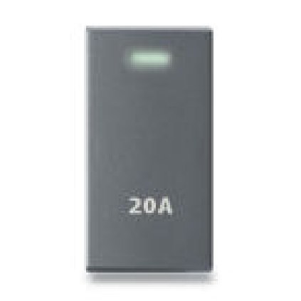 Hạt công tắc 20A size S có đèn báo Grimma G8 series, G8K20ALED