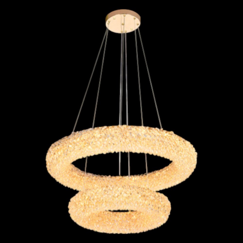 Đèn thả pha lê Andora TPL-7200/600+400 Ø600*H150+1000 120W Led 3CĐ