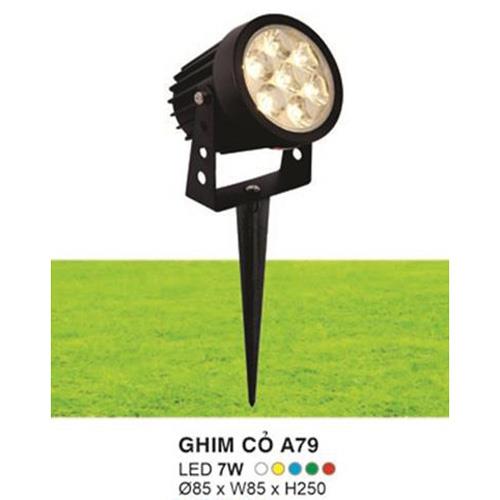 Đèn Led Ghim Cỏ Ø85 x W85 x H250, ánh sáng trắng, vàng, dương, lá, đỏ 7W