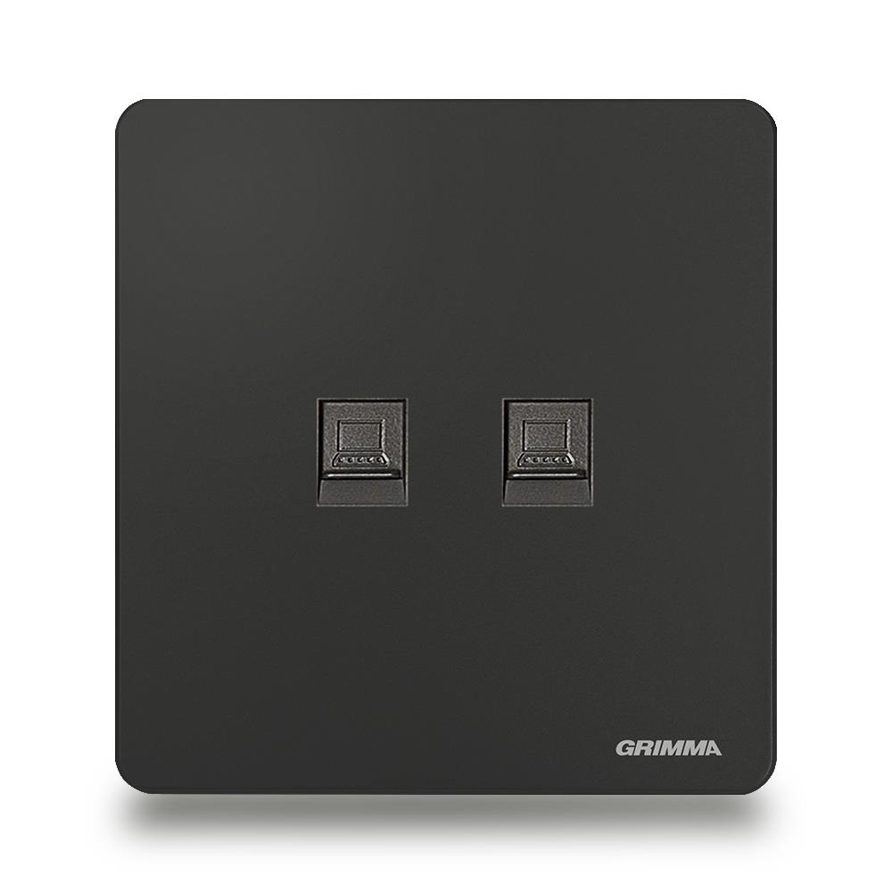Bộ ổ cắm đôi mạng Grimma G3B2PC