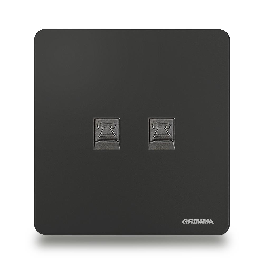 Bộ ổ cắm đôi điện thoại Grimma G3B2TEL