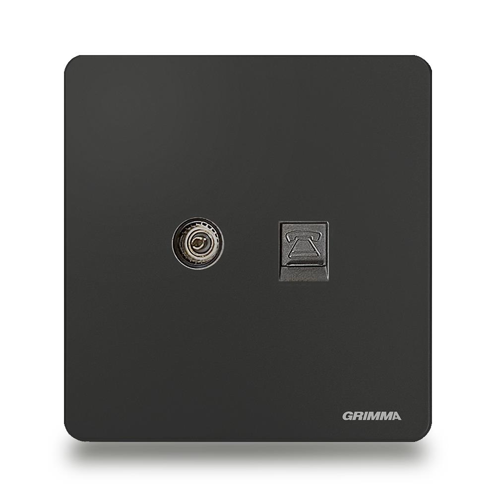 Bộ ổ cắm tivi + điện thoại Grimma G3BTVTEL