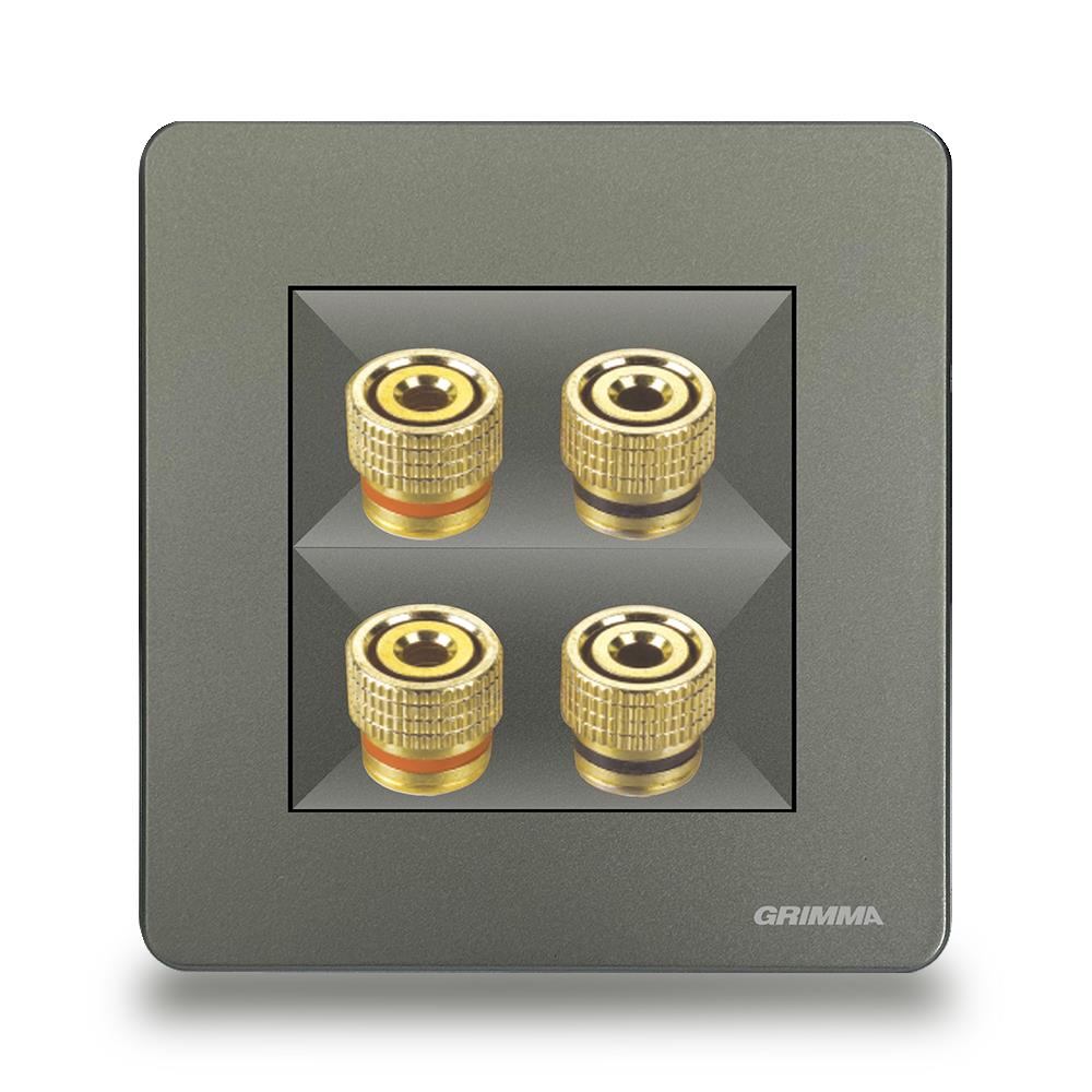 Bộ ổ cắm loa đôi Grimma G42A