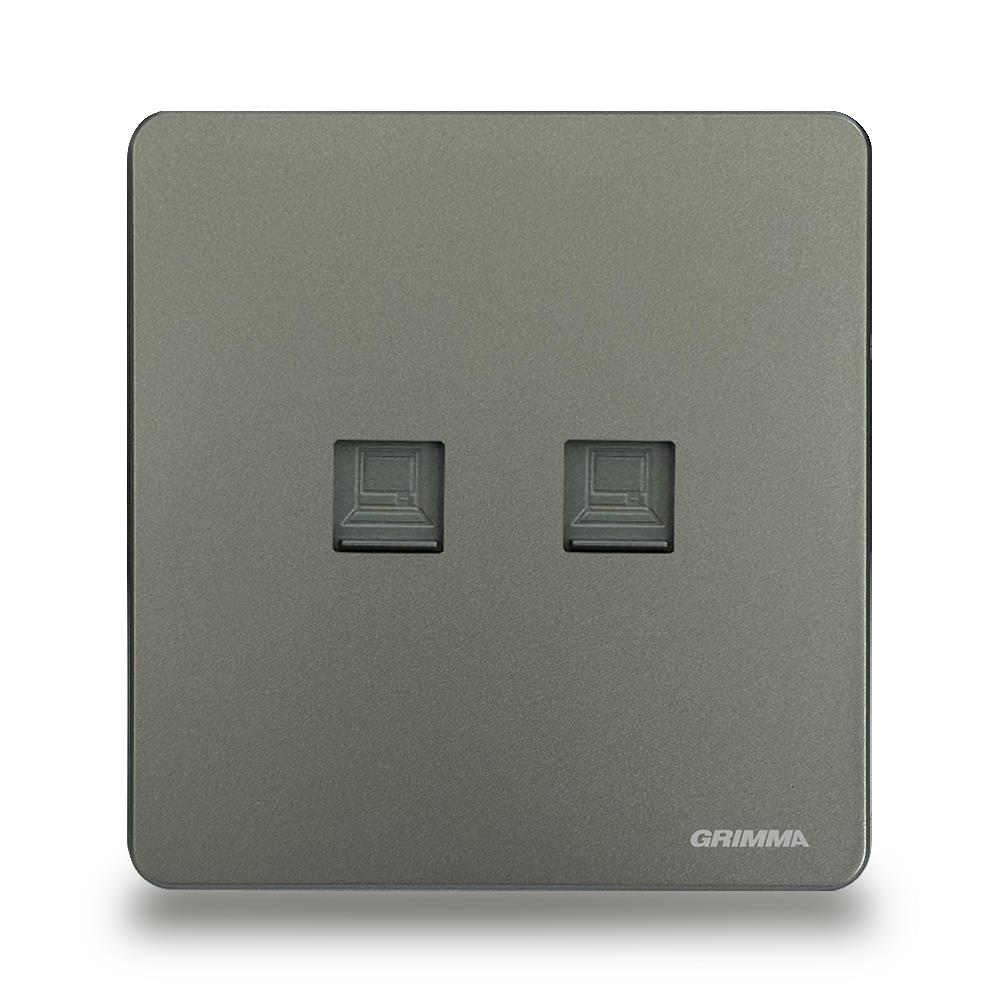 Bộ ổ cắm đôi mạng Grimma G42PC