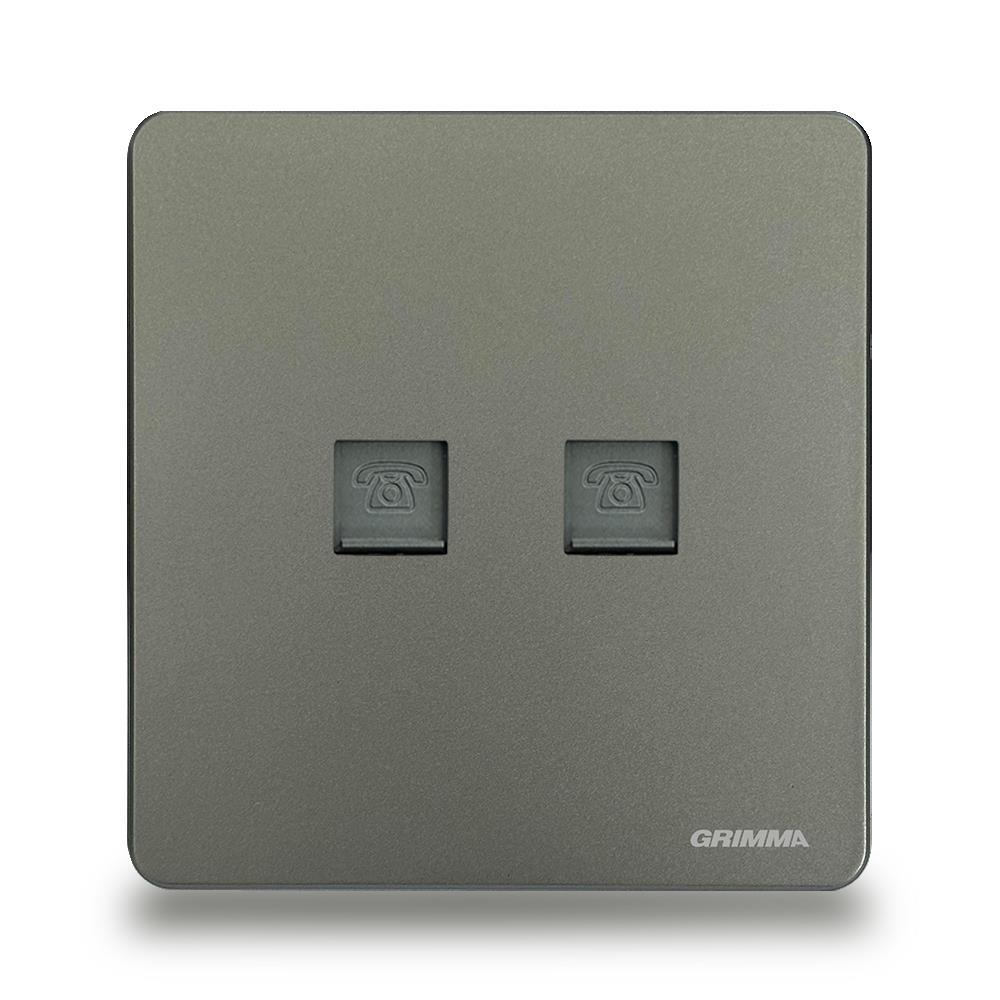 Bộ ổ cắm đôi điện thoại Grimma G42TEL