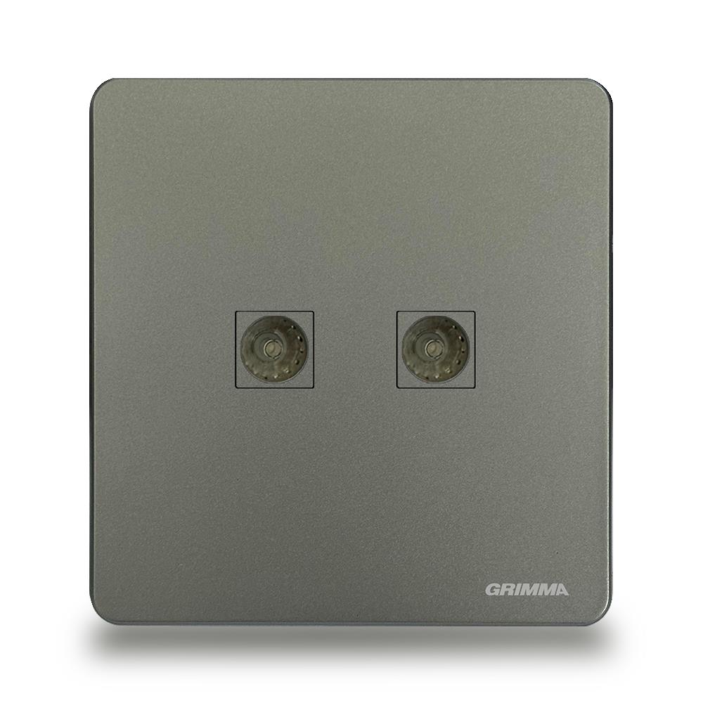 Bộ ổ cắm đôi tivi Grimma G42TV
