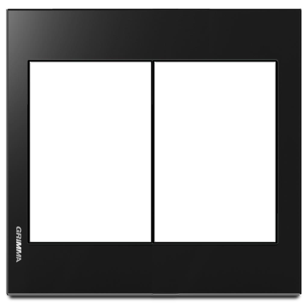 Mặt viền 6 hạt cỡ S kính cường lực màu đen Grimma G6 series, G6GLB-M6