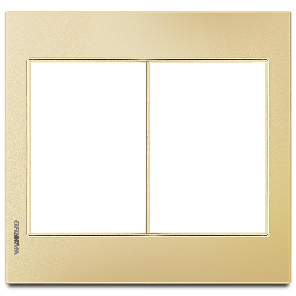 Mặt viền 6 hạt cỡ S kính cường lực màu vàng Grimma G6 series, G6GLG-M6