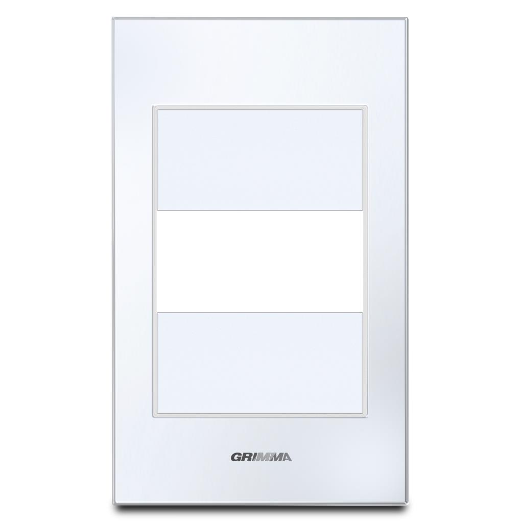 Mặt viền 1 hạt cỡ S kính cường lực màu trắng Grimma G6 series, G6GLW-M1