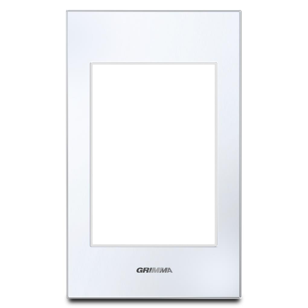 Mặt viền 3 hạt cỡ S màu trắng Grimma G6 series, G6GLW-M3