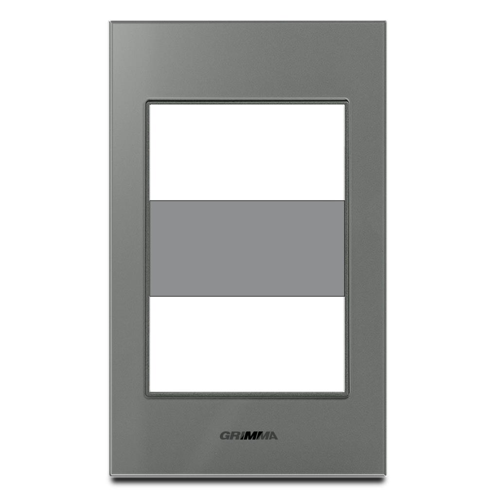 Mặt viền 2 hạt cỡ S kính cường lực màu xám Grimma G6 series, G6GLX-M2