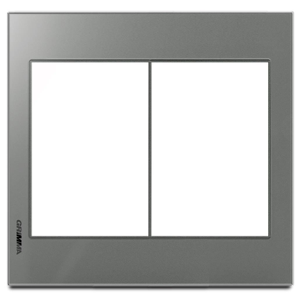 Mặt viền 6 hạt cỡ S kính cường lực màu xám Grimma G6 series, G6GLX-M6