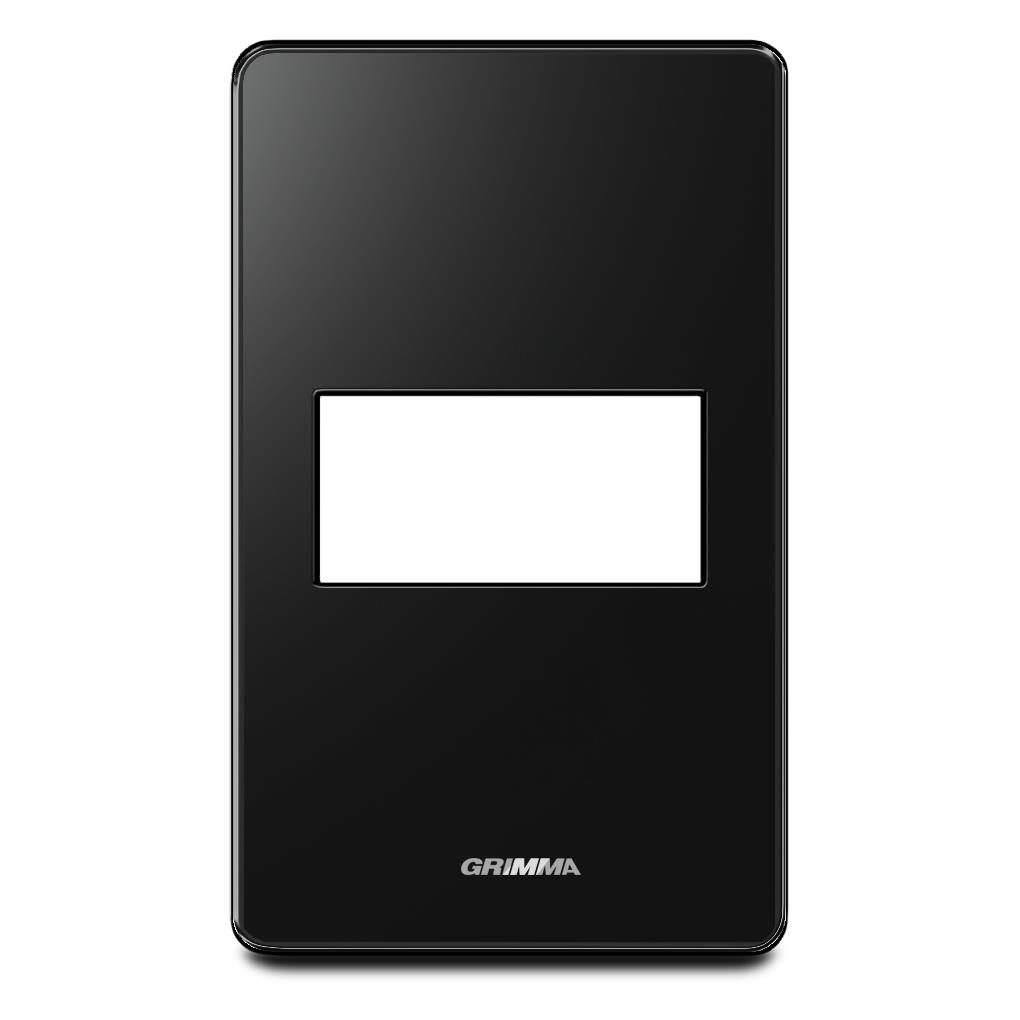 Mặt viền 1 hạt cỡ S Acrylic màu đen Grimma G7 series, G7ACBL-M1