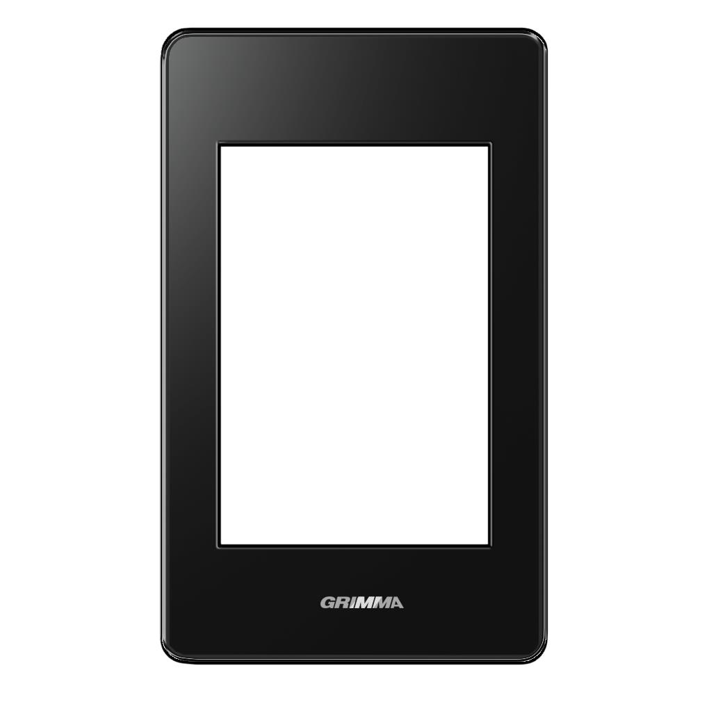 Mặt viền 3 hạt cỡ S Acrylic màu đen Grimma G7 series, G7ACBL-M3