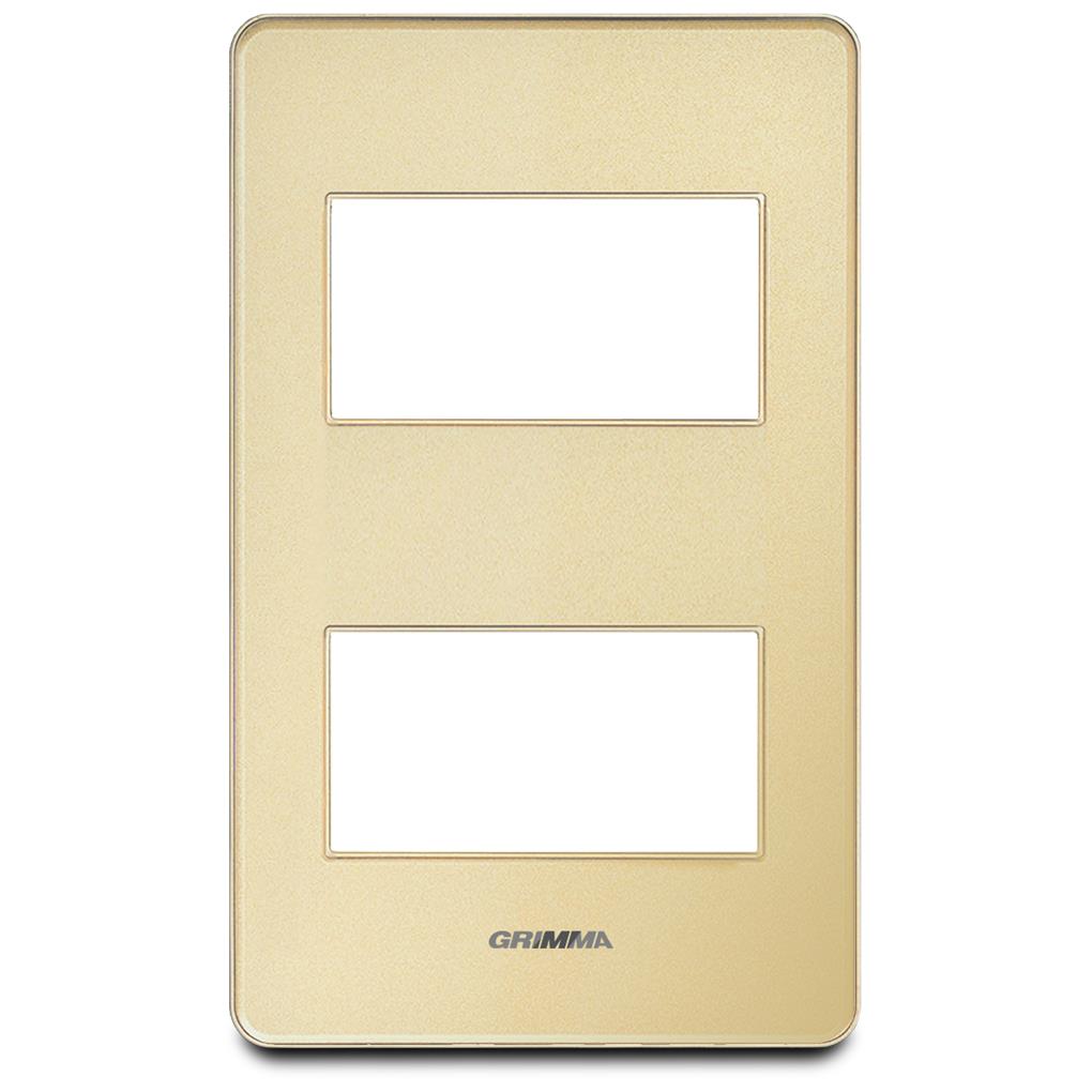 Mặt viền 2 hạt cỡ S Acrylic màu vàng Grimma G7 series, G7ACG-M2