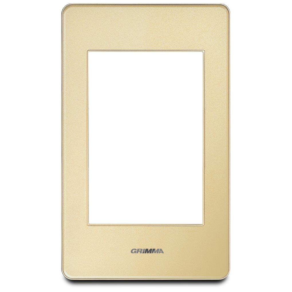Mặt viền 3 hạt cỡ S Acrylic màu vàng Grimma G7 series, G7ACG-M3