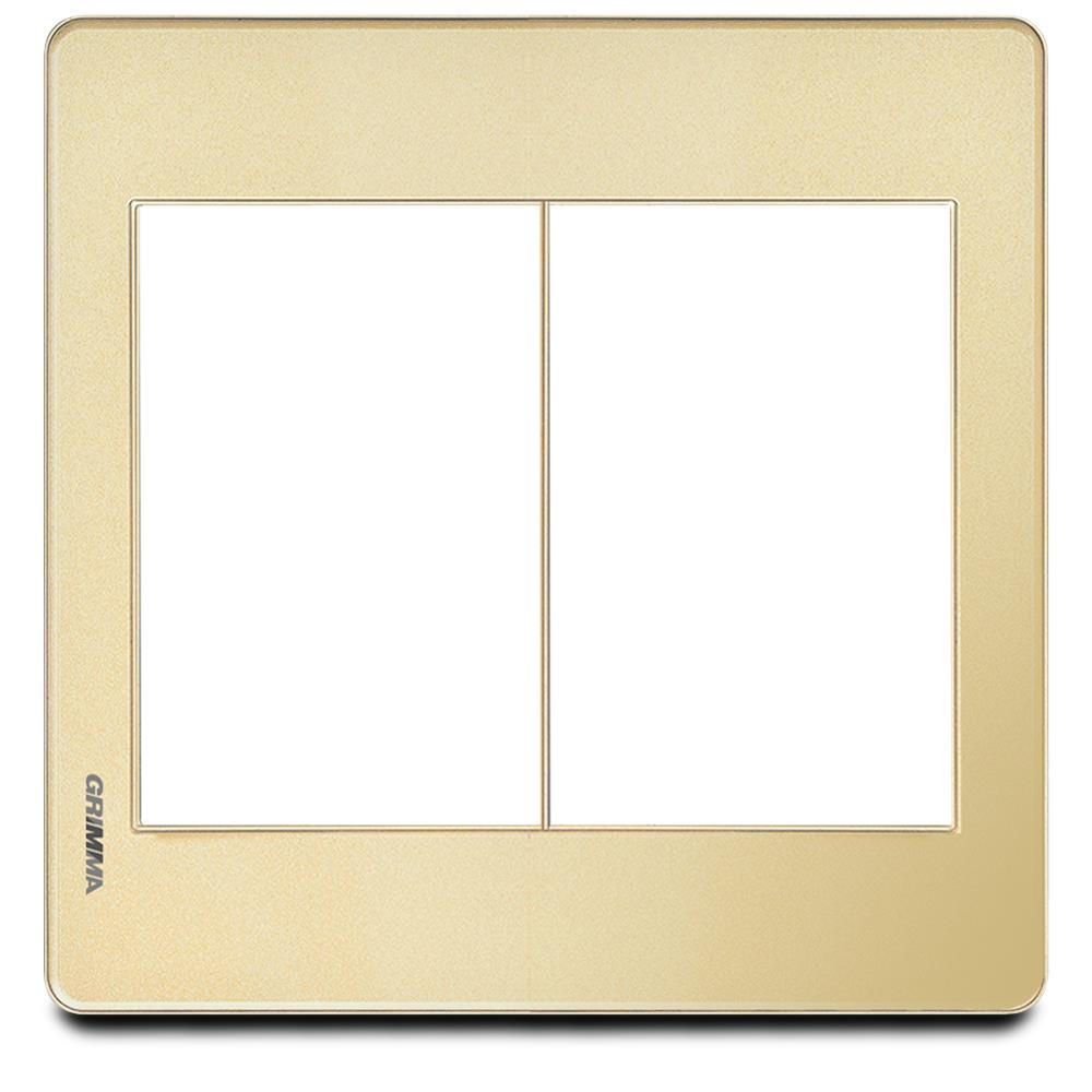 Mặt viền 6 hạt cỡ S Acrylic màu vàng Grimma G7 series, G7ACG-M6