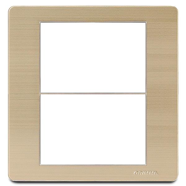 Mặt viền 6 hạt cỡ S thép không gỉ màu vàng Grimma G7 series, G7SGM6