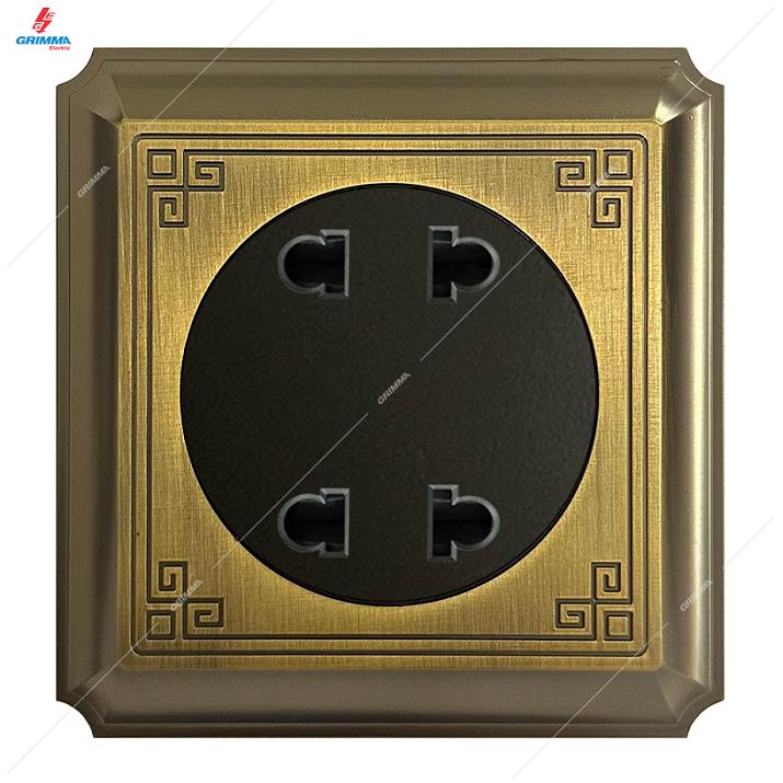 Bộ ổ cắm đôi 2 chấu Grimma G882SK2