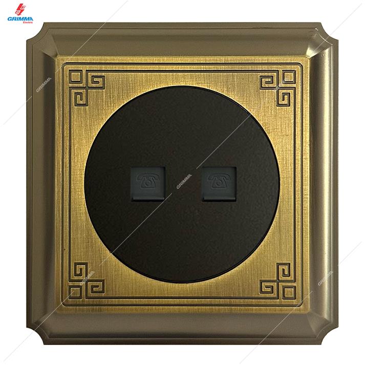 Bộ ổ cắm đôi điện thoại Grimma G882TEL