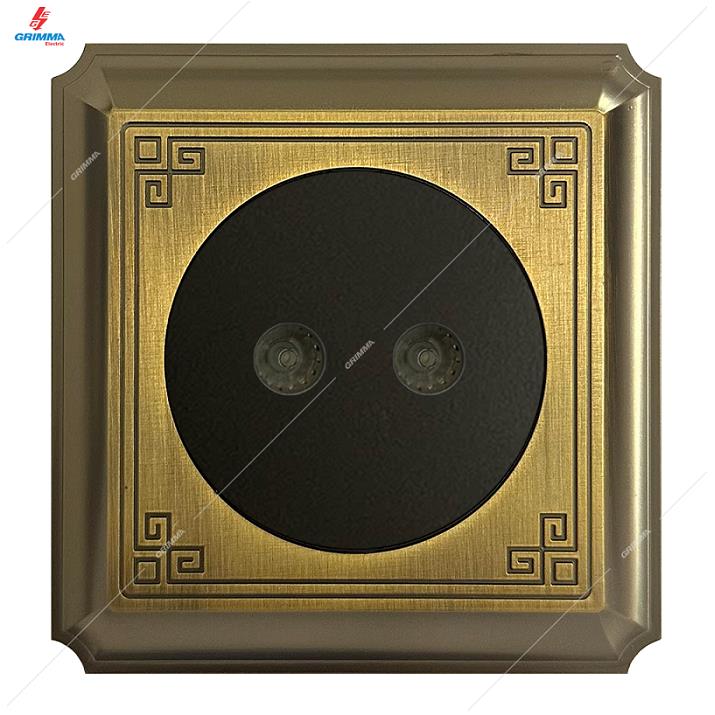Bộ ổ cắm đôi tivi Grimma G882TV