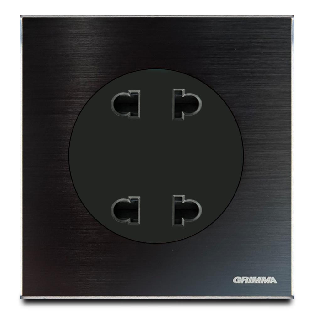Bộ ổ cắm đôi 2 chấu Grimma G882SK2S
