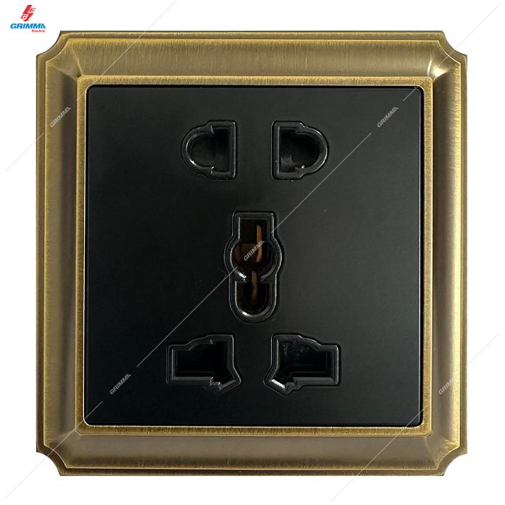 Bộ ổ cắm 2 chấu và 3 chấu đa năng Grimma G88SK23