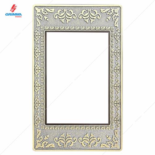 Mặt viền 3 hạt cỡ S ZinC màu xám Grimma G8 series, G8ZAX-M3