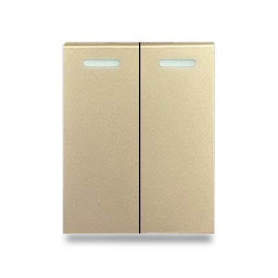 Hạt công tắc đôi 1 chiều size M Grimma G9 series, G9K2112