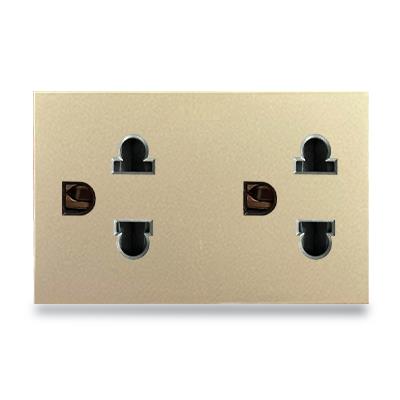 Hạt ổ cắm đôi 3 chấu size L Grimma G9 series, G9SK333