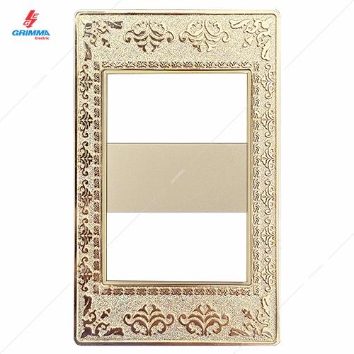 Mặt viền 2 hạt cỡ S ZinC màu gold Grimma G9 series, G9ZAG-M2