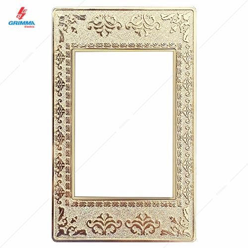 Mặt viền 3 hạt cỡ S ZinC màu gold Grimma G9 series, G9ZAG-M3