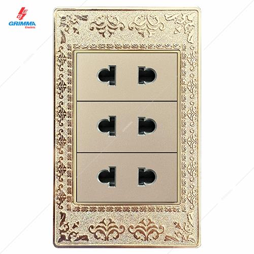 Bộ ổ cắm ba 2 chấu GRIMMA G9ZAG3SK2