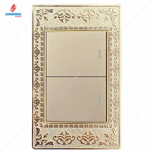 Bộ công tắc đôi 1 chiều GRIMMA G9ZAGK21