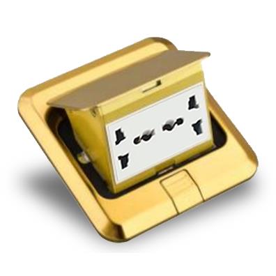 Ổ cắm âm sàn đôi 3 chấu Grimma GF2S3G