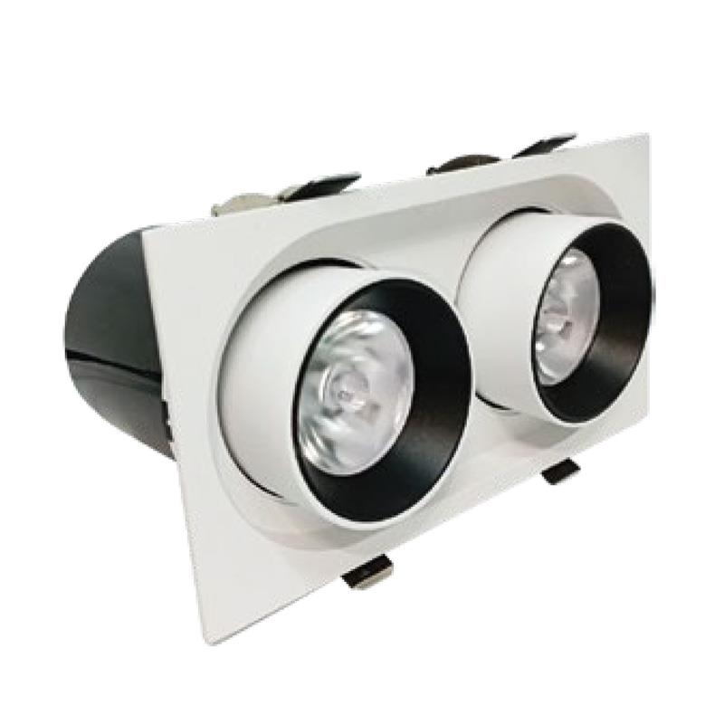 Đèn Led âm trần GS Lighting Rọi chỉnh hướng đôi GSATDR