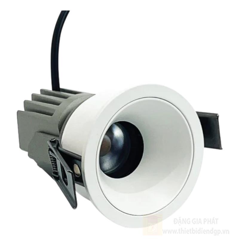 Đèn Led âm trần chiếu điếm xoay GS Lighting GSDSL-B chóa đen và trắng